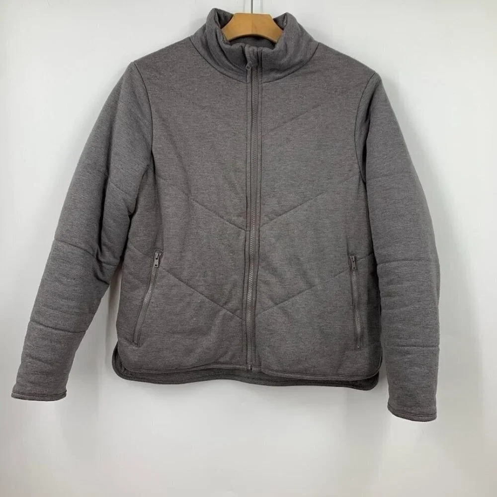 Three Dots Women's‎ Quilted Long Sleeve Full Zip Jacket Size S